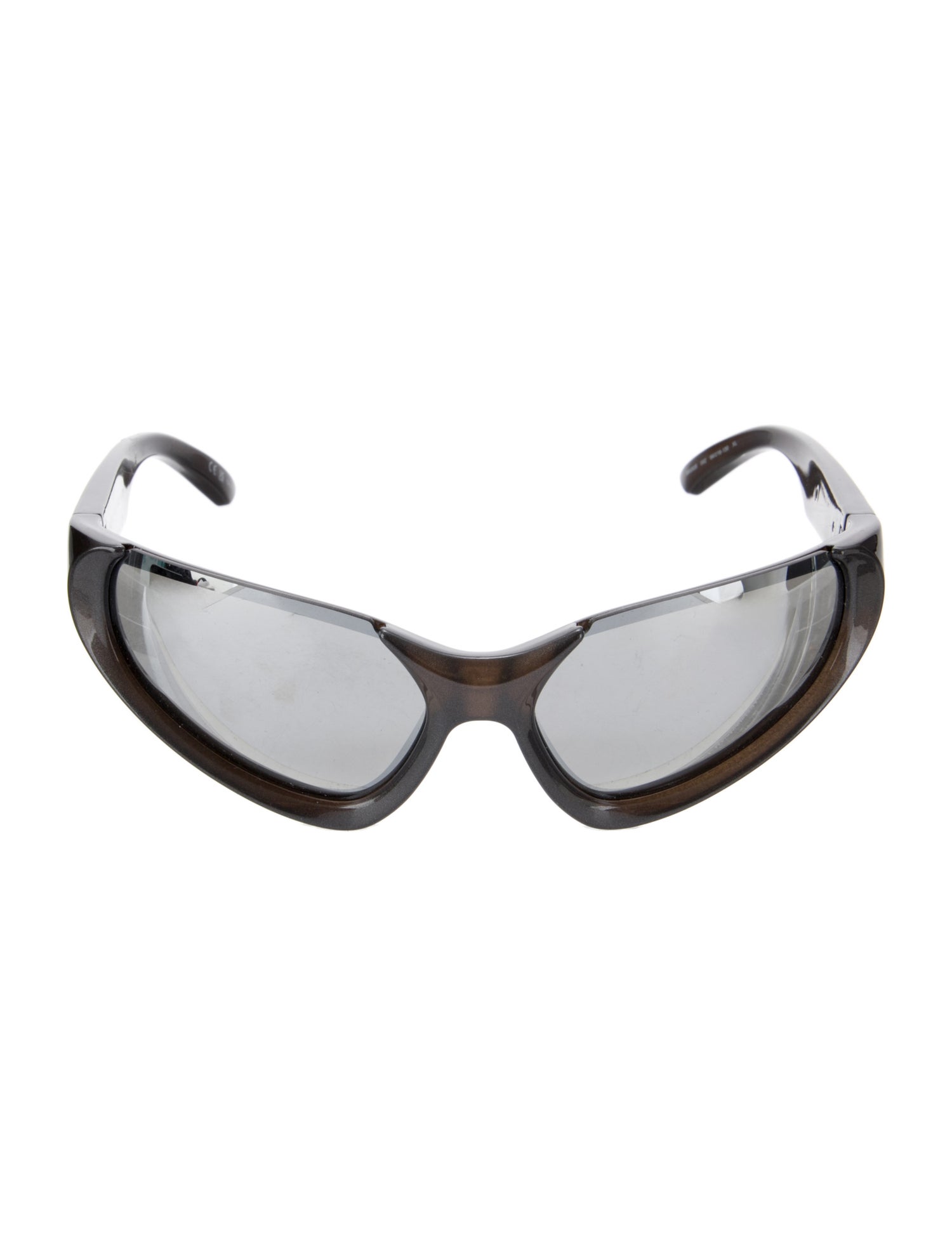 Balenciaga Shield Mirrored Sunglasses